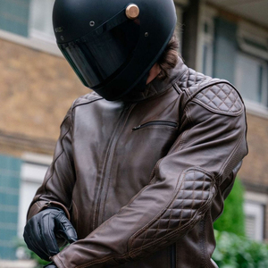 <b>Top</b> Quality Racing Gear Mens Fashion Genuine Leather Motorbike Jacket With Elbow Protector Motorcycle Jackets - Product Image 3