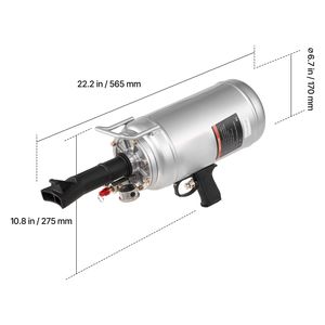 Compressore d'Aria Portatile da 6 L (1,6 Galloni) con Pressione Operativa 87-116 PSI, Strumento Gonfiatore Pneumatici Manuale in Acciaio - Product Image 6