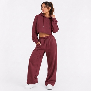 Custom Women's Fashion Label Hoodie <b>Set</b> OEM ODM Private Label Garment Manufacturer - Product Image 1