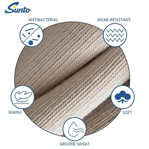 Merino Wool Anti-Bacterial Crew Mountaineering Socks Heavy Cushion Winter Outdoor OEM ODM Private Label Wholesale Men - Product Image 6