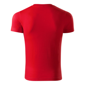 T-shirt rouge à manches courtes pour homme, col rond, coupe classique, décontracté, couleur unie, en jersey de coton tricoté, teint uni, pour la gym - Product Image 2