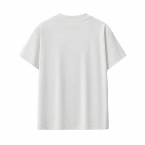 Camiseta de algodón 100% de cuello redondo de color liso para hombre y mujer, de manga corta, para verano, peso pesado 220 - Product Image 6