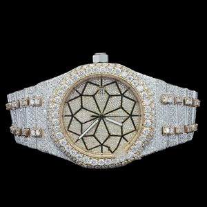 Reloj de Pulsera de Alta Calidad, Completamente Cubierto de Diamantes Moissanite, Hermoso Estilo Hip Hop Personalizado, Atractivo Reloj con Diamantes - Product Image 5