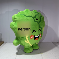 Costume de Mascotte Gonflable Légume de Dessin Animé Baige, Tenue de Personnage Ambulant pour Événements Promotionnels Alimentaires