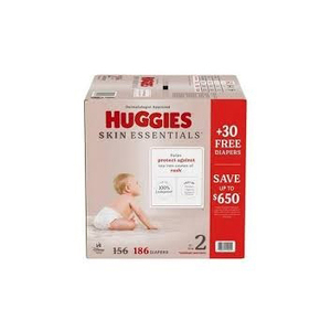 Couches pour bébé Huggies Skin Essentials à absorption accrue : garde la peau sèche et confortable toute la journée - Product Image 4
