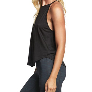 Nouveau style – Débardeur d'été en polyester doux et respirant pour femme, col en V, coupe ajustée, séchage rapide, t-shirt de sport avant. - Product Image 2