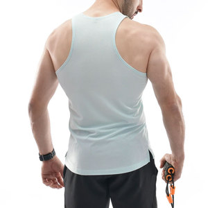 <b>Men</b> Customized High Quality Mesh Material Lightweight Regular Fit Tank <b>Top</b> Muscle Fit Sleeveless Cut Out Vest <b>Cropped</b> <b>Top</b> - Product Image 3