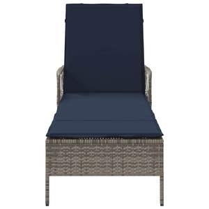 Chaise longue grise et bleu marine 21,65 x 78,74 x 36,22 pouces - Product Image 6