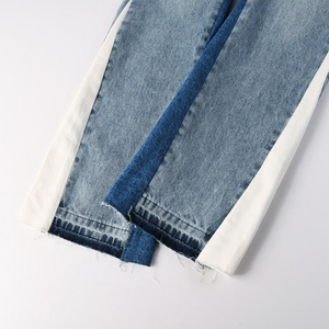 Jeans Azules Anchos para Hombre, Estilo Baggy, Rotos, Apilados, Pantalones de Mezclilla de Alta Calidad, Ropa Urbana - Product Image 6