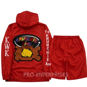 Conjunto de Sudadera con Capucha y Chaqueta Cortavientos para Hombre, Logotipo Frontal, 100% Poliéster/Algodón, Diseño con Cremallera, Corte Regular - Product Image 2