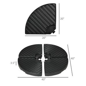 Ombrellone da Giardino Quadrato con Base in Acciaio Inox e Ferro per Patio, Ristorante, Hotel, Spiaggia - Consigliato per la Pioggia - Product Image 3