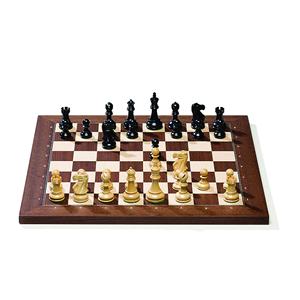 Jeu d'échecs Staunton de luxe en bois, professionnel, avec pièces lourdes, grand plateau en bois, pièces en métal faites à la main, cadeau pour adultes et enfants - Product Image 1