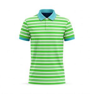 Chemises polo de haute qualité, logo personnalisé, impression par sublimation, 100% polyester, respirantes, uniformes de travail, manches courtes, t-shirts polo - Product Image 6