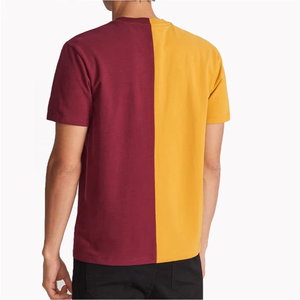 Camiseta Duradera y Cómoda de Corte Ajustado para Hombre, Camiseta de Cuello Redondo con Diseño de Dos Colores, Ropa Masculina, Estilo Casual de Diseñador, Camiseta Lisa - Product Image 2