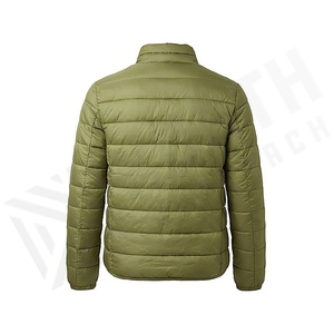 เสื้อแจ็คเก็ตผ้าควิลท์สีเขียวมะกอก แขนยาว คอตั้ง บุด้วยโพลีเอสเตอร์ เหมาะสำหรับใส่ในฤดูใบไม้ร่วง - Product Image 2