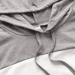 Sudadera con capucha para hombre, de bloques de color, manga larga, con cordón, tipo jersey, con paneles en contraste y puños acanalados, estilo casual urbano, B2B - Product Image 5