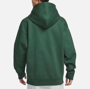 Sweat-shirt à capuche éco-responsable pour homme, coupe classique, couleur unie, poche, molleton tricoté 300g, 100% coton, décontracté, blanc, automne - Product Image 3
