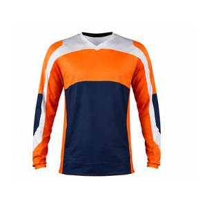 Maillot de motocross personnalisé 100% polyester en mesh, sublimation, pour adultes, cyclisme, course automobile, vêtements de motocross - Product Image 1