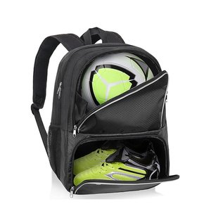 Sac à dos de sport pour basketball avec compartiment séparé pour ballon et rangement pour chaussures, fermeture éclair, poignée souple, doublure en polyester, sac de football - Product Image 1