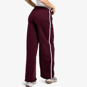 Nouveaux Joggers Droits pour Femmes avec Logo Personnalisé, Détails de Couture Bleus, en Molleton Doux – Pantalons et Trousers pour Femmes - Product Image 3