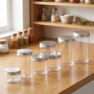 Pot rond transparent en PET de 280 ml – Emballage cosmétique avec couvercle à vis pour crème et bougie – Fabricant vietnamien - Product Image 4