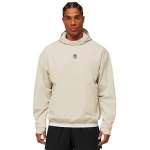 Sudadera con Capucha Extra Grande para Hombre, Color Gris Guijarro, Felpa Gruesa, Corte Holgado, Estilo Casual Urbano - Product Image 1