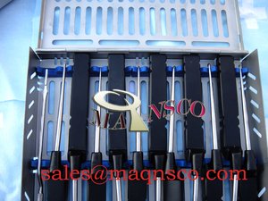 Curette cervicale à baïonnette XL 241 mm, curette chirurgicale à baïonnette pour chirurgie cervicale - Product Image 4