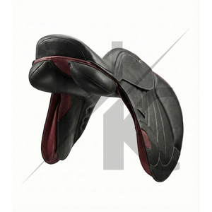 อานม้าอเนกประสงค์หนังแท้แบบอังกฤษพร้อมโครงไม้สำหรับขี่ม้าเดรสสาจ กระโดดข้ามสิ่งกีดขวาง และแข่งม้าจากอินเดีย - Product Image 5