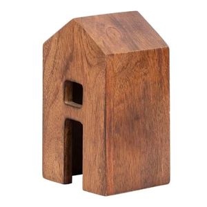 Industry Trending Hut Shaped Design Wooden Lantern Home Decoration Candle Holder Vintage Design Look Table <b>top</b> Living Room Decor - Product Image 1