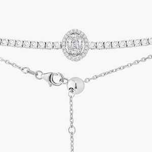 Diamond Tennis Necklaces <b>Cluster</b> Mix Cut Lab Grown 14K Solid Gold 16 Inch Adjustable Luxury Statement Choker Jewelry Manufacture - Product Image 3