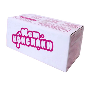 Cajas con Ranuras y Logotipo Personalizado, Cartón Corrugado de 3 Capas, Forma Rectangular Blanca y Rosa, Materiales Reciclados, Impresión Flexográfica, para Helados - Product Image 1