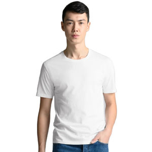 T-shirts unis pour hommes à col rond et manches courtes – Vente en gros, impression personnalisée, marque privée, prix de gros - Product Image 4
