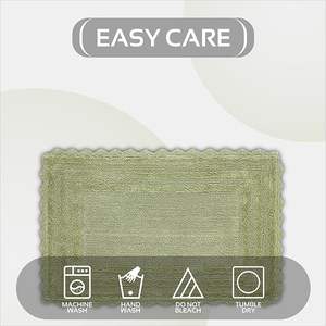 Alfombra de Baño con Diseño a Cuadros, Absorbente, Lavable a Máquina, de Microfibra con Base de TPR - Product Image 3