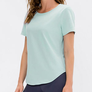 Camisetas Cortas de Verano 2026 para Mujer, Cuello Redondo, Manga Mariposa, Tejido de Algodón/Bambú 200g, Transpirables, Corte Regular, Anti-Pilling - Product Image 2