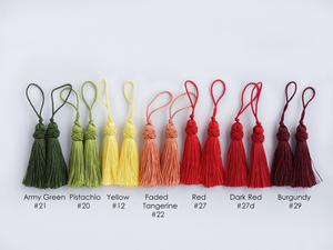 Brand New Customized 2026 Silk <b>Tassels</b> 8cm 1.5cm Custom Colours Loop Jewellery Key Rings Bag Bookmark <b>Crafts</b> Top Quality <b>Tassel</b> - Product Image 2