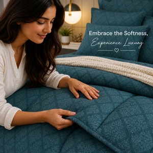 Ensemble de couettes de qualité supérieure 200 GSM, doux, confortable, léger, couleur unie, pour toutes les saisons, utilisation domestique - Product Image 4