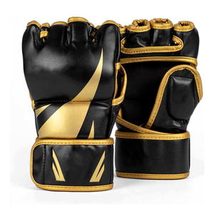 OEM Services Latest Style <b>Leather</b> MMA Gloves High Quality Custom Design Lightweight Breathable Adjustable <b>Wrist</b> <b>Strap</b> - Product Image 5