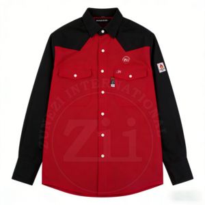 Camisa de Trabajo de Soldadura FR 100% Algodón Certificada por NFPA 2112, Venta al por Mayor, Ropa de Trabajo Industrial Transpirable Resistente a las Llamas para Hombre - Product Image 5