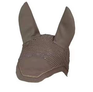 <b>Equestrian</b> Horse Fly Veil Ear Bonnet & Net Crochet Custom Logo Private Label Polyester Material Full Size - Product Image 1
