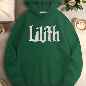 Lilith in <b>gothic</b> font women's casual <b>hoodies</b> - Product Image 1