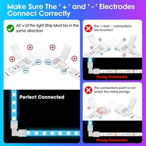 Confezione da 10 Connettori LED a L a 4 Pin, Larghezza 10MM, Senza Fili, Senza Spazi, Adattatore Senza Saldatura per Strisce LED - Product Image 2