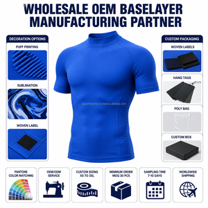 เสื้อกีฬาบีบรัดกล้ามเนื้อผู้ชายแบบสั่งทำพิเศษ OEM เสื้อชั้นในซับเหงื่อ แห้งเร็ว กระชับรูปร่าง - Product Image 6