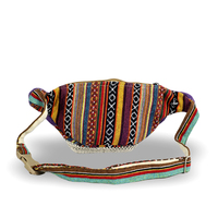Tas Pinggang Pria Lamatar1 Bergaya Bohemian dari Katun Himalaya, 4 Kantong, Ringan, Ramah Lingkungan, Portabel, Cocok untuk Semua Musim