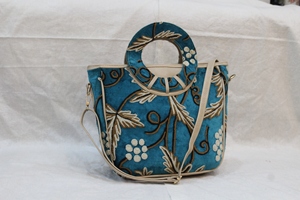 kashmir ari work Floral Tote Bag Cotton Fabric Shoulder <b>Handbag</b> Zipper Hobo Purse for Women - Product Image 3