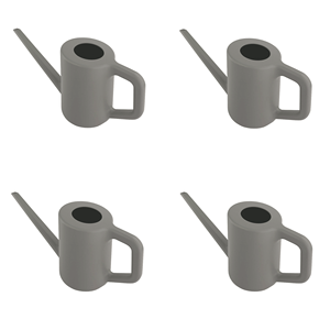Paquete de 4 regaderas de plástico Gris de 56 onzas - Product Image 1