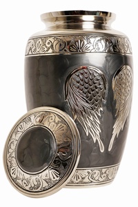 Urne commémorative éternelle en aluminium, Urne de souvenir en aluminium, Urne de héritage en aluminium, Urne funéraire en aluminium, Urne de dignité en aluminium, Vase en aluminium - Product Image 5