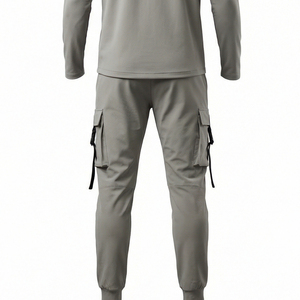 Unisex Slim Fit Compression Training Running Gym Performance Wear Set Maluza Tracksuit Breathable Quick Dry Lightweight Textured - Product Image 3