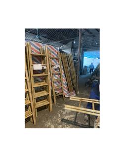 Escalera de bambú vietnamita para exhibir plantas en el balcón, soporte natural para jardín, enrejado para trepar, mueble rústico y ligero - Product Image 3