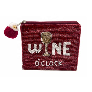 Porte-monnaie perlé fait main avec fermeture éclair, mini pochette, étui pour cartes et maquillage, accessoire cadeau pour filles et femmes - Product Image 4