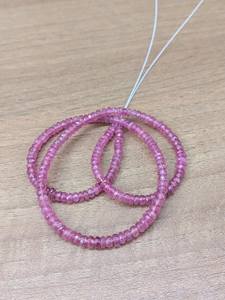 Cuentas Redondas de Zafiro Rosa AAA de 4 mm, Cuentas Facetadas para la Elaboración de Joyas, Marca Lustre, Certificadas por Terceros - Product Image 5